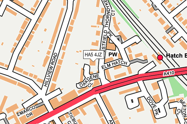 HA5 4JZ map - OS OpenMap – Local (Ordnance Survey) HA5 4JZ map - OS OpenMap – Local (Ordnance Survey)