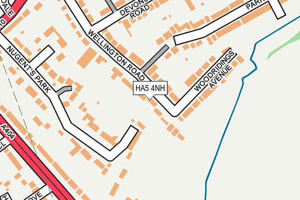 HA5 4NH map - OS OpenMap – Local (Ordnance Survey) HA5 4NH map - OS OpenMap – Local (Ordnance Survey)