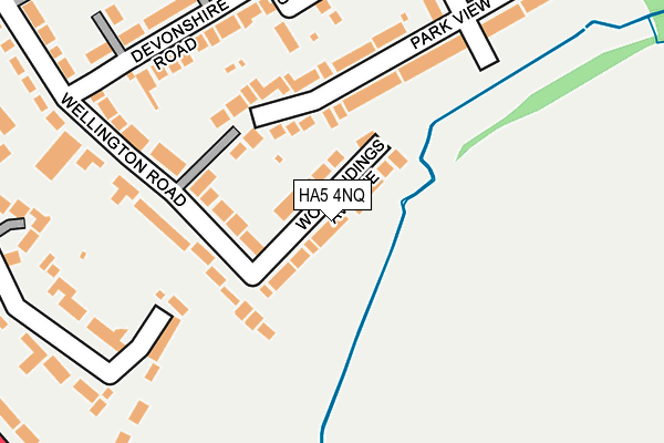 HA5 4NQ map - OS OpenMap – Local (Ordnance Survey) HA5 4NQ map - OS OpenMap – Local (Ordnance Survey)
