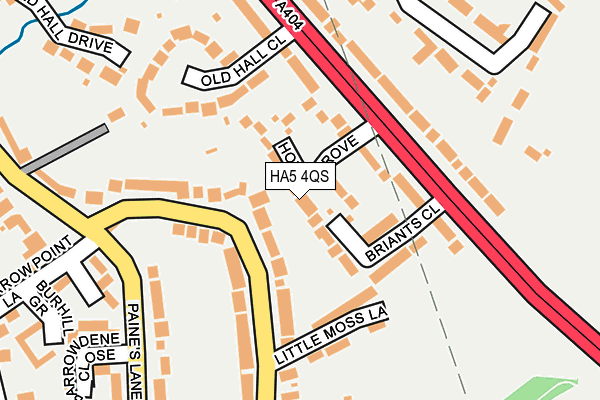 HA5 4QS map - OS OpenMap – Local (Ordnance Survey) HA5 4QS map - OS OpenMap – Local (Ordnance Survey)