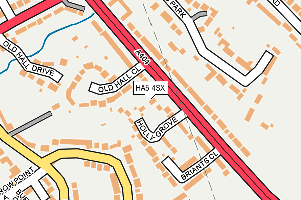 HA5 4SX map - OS OpenMap – Local (Ordnance Survey) HA5 4SX map - OS OpenMap – Local (Ordnance Survey)