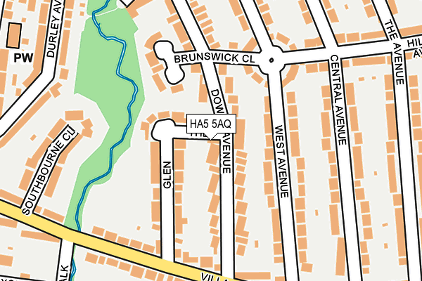 HA5 5AQ map - OS OpenMap – Local (Ordnance Survey) HA5 5AQ map - OS OpenMap – Local (Ordnance Survey)