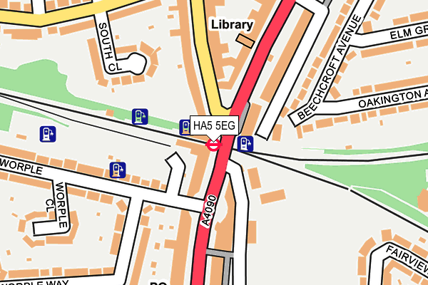HA5 5EG map - OS OpenMap – Local (Ordnance Survey) HA5 5EG map - OS OpenMap – Local (Ordnance Survey)