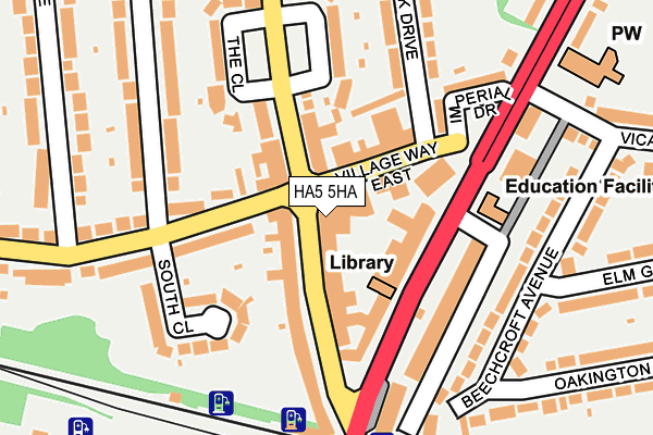 HA5 5HA map - OS OpenMap – Local (Ordnance Survey) HA5 5HA map - OS OpenMap – Local (Ordnance Survey)