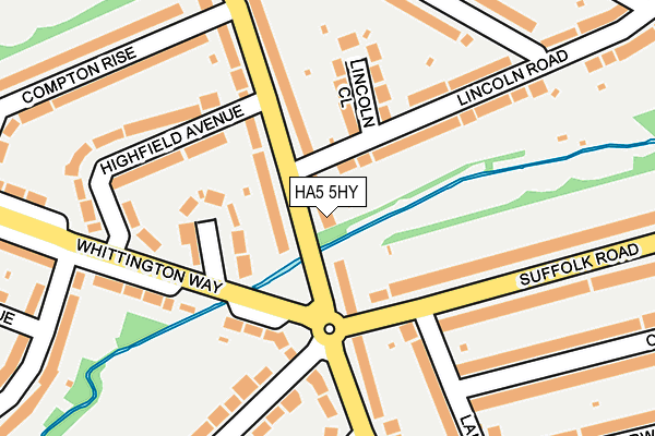 HA5 5HY map - OS OpenMap – Local (Ordnance Survey) HA5 5HY map - OS OpenMap – Local (Ordnance Survey)