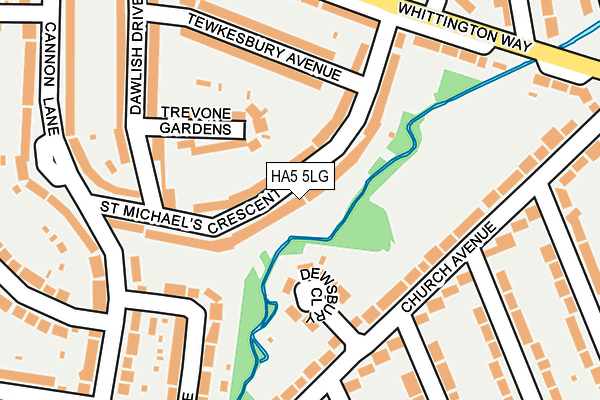 HA5 5LG map - OS OpenMap – Local (Ordnance Survey) HA5 5LG map - OS OpenMap – Local (Ordnance Survey)