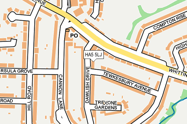 HA5 5LJ map - OS OpenMap – Local (Ordnance Survey) HA5 5LJ map - OS OpenMap – Local (Ordnance Survey)