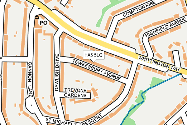 HA5 5LQ map - OS OpenMap – Local (Ordnance Survey) HA5 5LQ map - OS OpenMap – Local (Ordnance Survey)