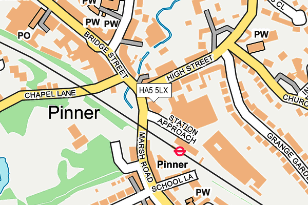 HA5 5LX map - OS OpenMap – Local (Ordnance Survey) HA5 5LX map - OS OpenMap – Local (Ordnance Survey)