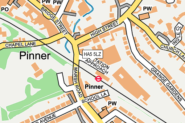 HA5 5LZ map - OS OpenMap – Local (Ordnance Survey) HA5 5LZ map - OS OpenMap – Local (Ordnance Survey)