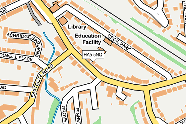 HA5 5NQ map - OS OpenMap – Local (Ordnance Survey) HA5 5NQ map - OS OpenMap – Local (Ordnance Survey)