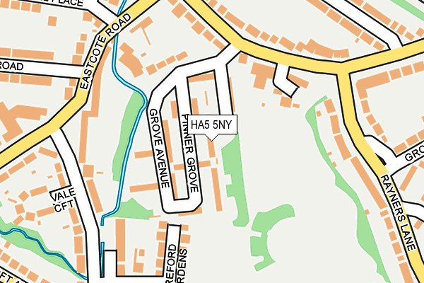 HA5 5NY map - OS OpenMap – Local (Ordnance Survey) HA5 5NY map - OS OpenMap – Local (Ordnance Survey)
