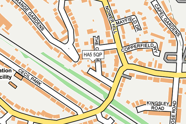 HA5 5QP map - OS OpenMap – Local (Ordnance Survey) HA5 5QP map - OS OpenMap – Local (Ordnance Survey)