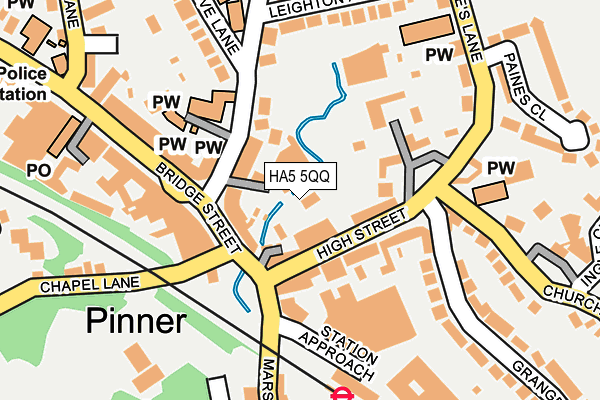 HA5 5QQ map - OS OpenMap – Local (Ordnance Survey) HA5 5QQ map - OS OpenMap – Local (Ordnance Survey)
