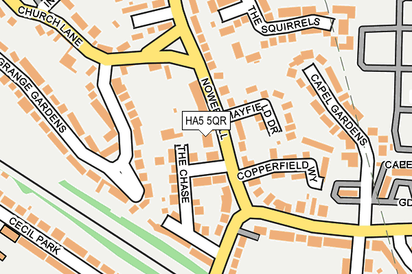 HA5 5QR map - OS OpenMap – Local (Ordnance Survey) HA5 5QR map - OS OpenMap – Local (Ordnance Survey)