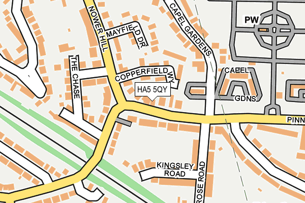 HA5 5QY map - OS OpenMap – Local (Ordnance Survey) HA5 5QY map - OS OpenMap – Local (Ordnance Survey)