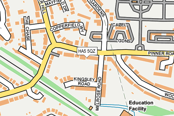 HA5 5QZ map - OS OpenMap – Local (Ordnance Survey) HA5 5QZ map - OS OpenMap – Local (Ordnance Survey)