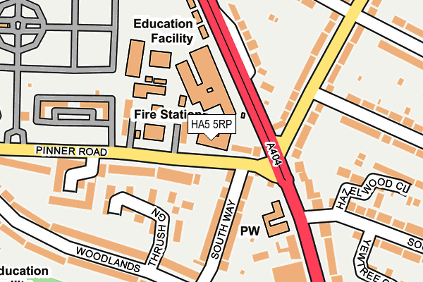 HA5 5RP map - OS OpenMap – Local (Ordnance Survey) HA5 5RP map - OS OpenMap – Local (Ordnance Survey)