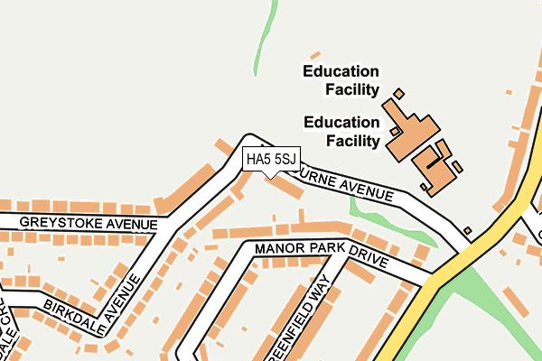 HA5 5SJ map - OS OpenMap – Local (Ordnance Survey) HA5 5SJ map - OS OpenMap – Local (Ordnance Survey)