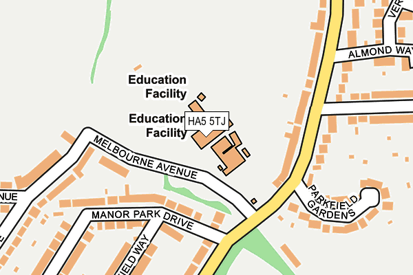 HA5 5TJ map - OS OpenMap – Local (Ordnance Survey) HA5 5TJ map - OS OpenMap – Local (Ordnance Survey)