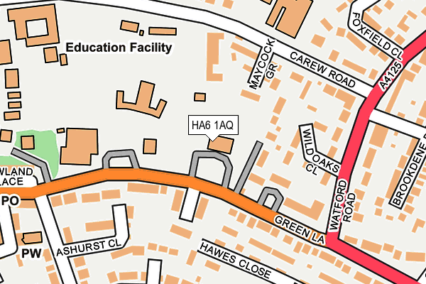 HA6 1AQ map - OS OpenMap – Local (Ordnance Survey) HA6 1AQ map - OS OpenMap – Local (Ordnance Survey)
