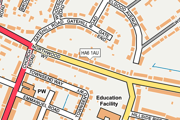 HA6 1AU map - OS OpenMap – Local (Ordnance Survey) HA6 1AU map - OS OpenMap – Local (Ordnance Survey)