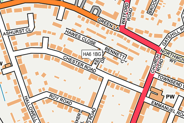 HA6 1BG map - OS OpenMap – Local (Ordnance Survey) HA6 1BG map - OS OpenMap – Local (Ordnance Survey)