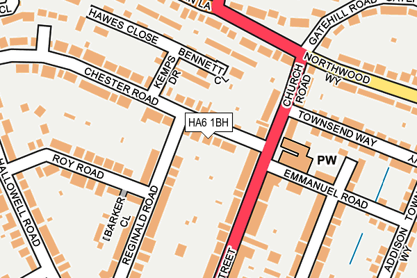 HA6 1BH map - OS OpenMap – Local (Ordnance Survey) HA6 1BH map - OS OpenMap – Local (Ordnance Survey)