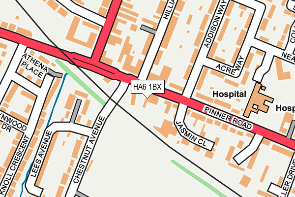 HA6 1BX map - OS OpenMap – Local (Ordnance Survey) HA6 1BX map - OS OpenMap – Local (Ordnance Survey)