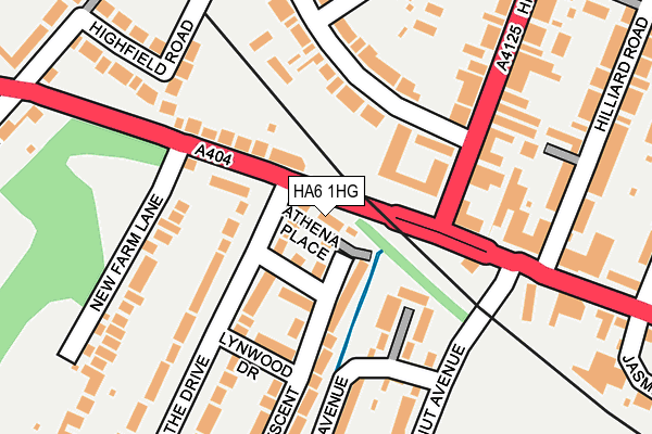 HA6 1HG map - OS OpenMap – Local (Ordnance Survey) HA6 1HG map - OS OpenMap – Local (Ordnance Survey)