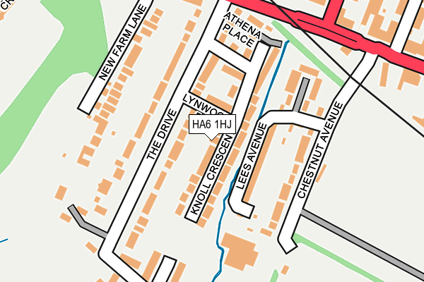 HA6 1HJ map - OS OpenMap – Local (Ordnance Survey) HA6 1HJ map - OS OpenMap – Local (Ordnance Survey)