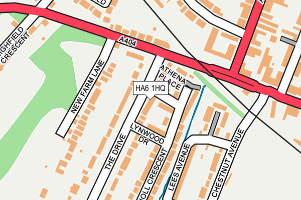 HA6 1HQ map - OS OpenMap – Local (Ordnance Survey) HA6 1HQ map - OS OpenMap – Local (Ordnance Survey)