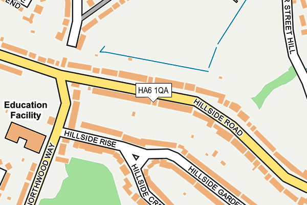 HA6 1QA map - OS OpenMap – Local (Ordnance Survey) HA6 1QA map - OS OpenMap – Local (Ordnance Survey)