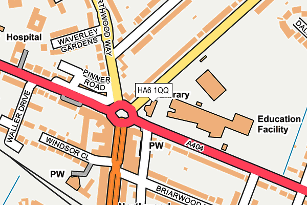 HA6 1QQ map - OS OpenMap – Local (Ordnance Survey) HA6 1QQ map - OS OpenMap – Local (Ordnance Survey)