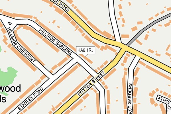 HA6 1RJ map - OS OpenMap – Local (Ordnance Survey) HA6 1RJ map - OS OpenMap – Local (Ordnance Survey)