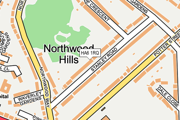 HA6 1RQ map - OS OpenMap – Local (Ordnance Survey) HA6 1RQ map - OS OpenMap – Local (Ordnance Survey)