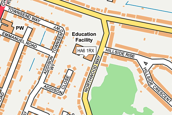 HA6 1RX map - OS OpenMap – Local (Ordnance Survey) HA6 1RX map - OS OpenMap – Local (Ordnance Survey)