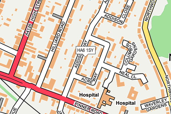 HA6 1SY map - OS OpenMap – Local (Ordnance Survey) HA6 1SY map - OS OpenMap – Local (Ordnance Survey)