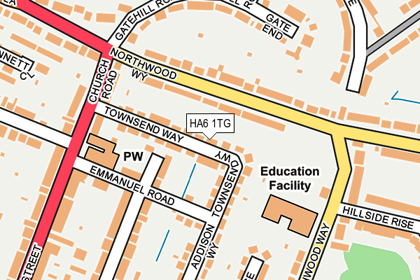 HA6 1TG map - OS OpenMap – Local (Ordnance Survey) HA6 1TG map - OS OpenMap – Local (Ordnance Survey)