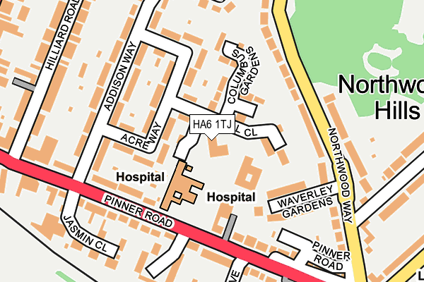 HA6 1TJ map - OS OpenMap – Local (Ordnance Survey) HA6 1TJ map - OS OpenMap – Local (Ordnance Survey)