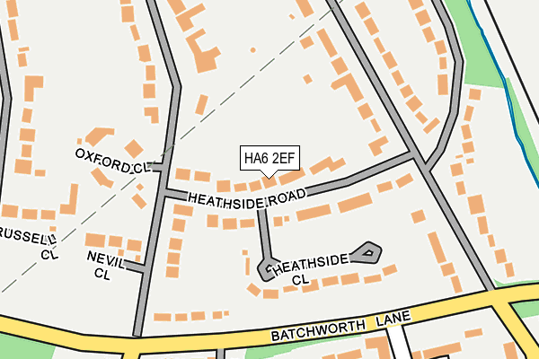 HA6 2EF map - OS OpenMap – Local (Ordnance Survey) HA6 2EF map - OS OpenMap – Local (Ordnance Survey)