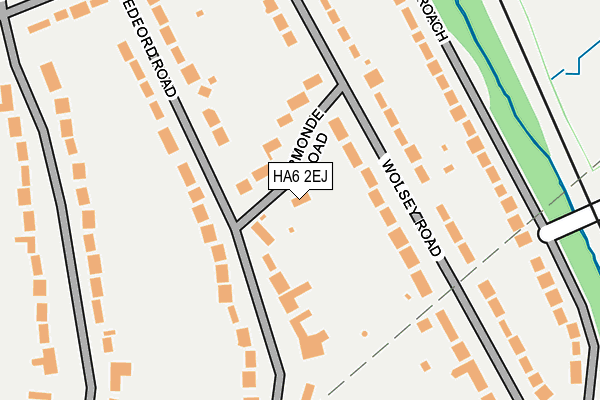 HA6 2EJ map - OS OpenMap – Local (Ordnance Survey) HA6 2EJ map - OS OpenMap – Local (Ordnance Survey)