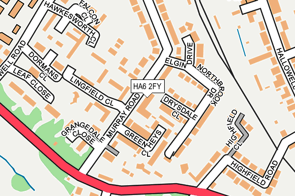 HA6 2FY map - OS OpenMap – Local (Ordnance Survey) HA6 2FY map - OS OpenMap – Local (Ordnance Survey)
