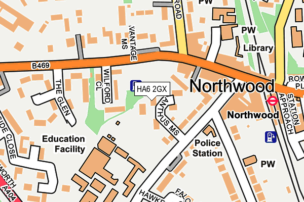 HA6 2GX map - OS OpenMap – Local (Ordnance Survey) HA6 2GX map - OS OpenMap – Local (Ordnance Survey)