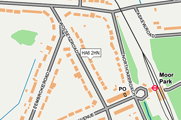 HA6 2HN map - OS OpenMap – Local (Ordnance Survey) HA6 2HN map - OS OpenMap – Local (Ordnance Survey)