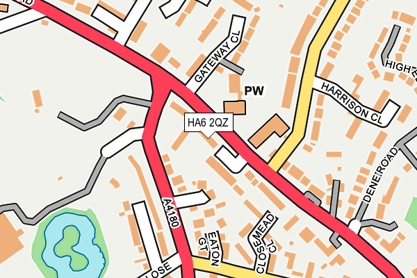 HA6 2QZ map - OS OpenMap – Local (Ordnance Survey) HA6 2QZ map - OS OpenMap – Local (Ordnance Survey)