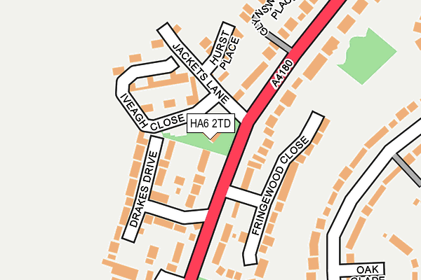 HA6 2TD map - OS OpenMap – Local (Ordnance Survey) HA6 2TD map - OS OpenMap – Local (Ordnance Survey)
