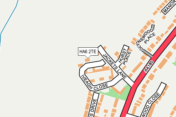 HA6 2TE map - OS OpenMap – Local (Ordnance Survey) HA6 2TE map - OS OpenMap – Local (Ordnance Survey)