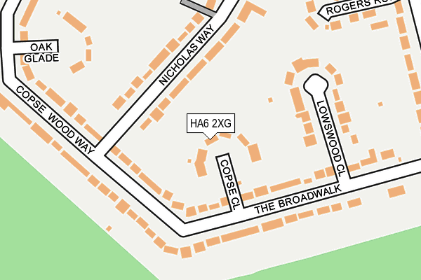 HA6 2XG map - OS OpenMap – Local (Ordnance Survey) HA6 2XG map - OS OpenMap – Local (Ordnance Survey)