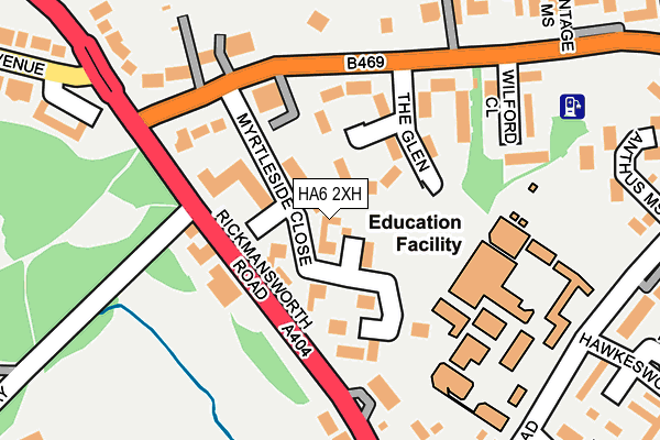 HA6 2XH map - OS OpenMap – Local (Ordnance Survey) HA6 2XH map - OS OpenMap – Local (Ordnance Survey)